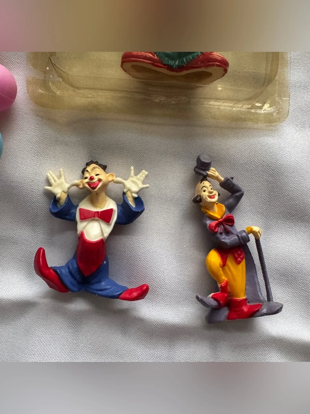 Vintage Wilton Circus Cake Toppers Lot Clowns Carousel Balloon Picks Retro
